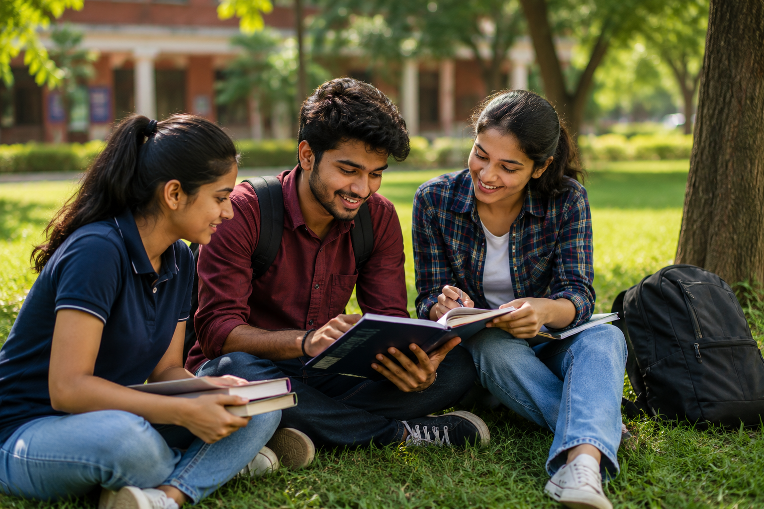 College students studying humanities and social science subjects