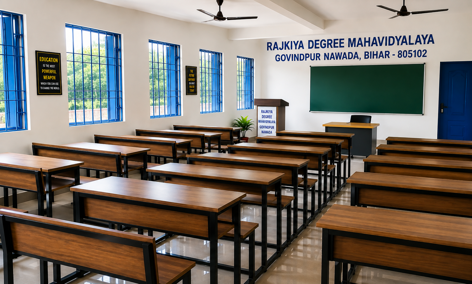 Students learning in classroom